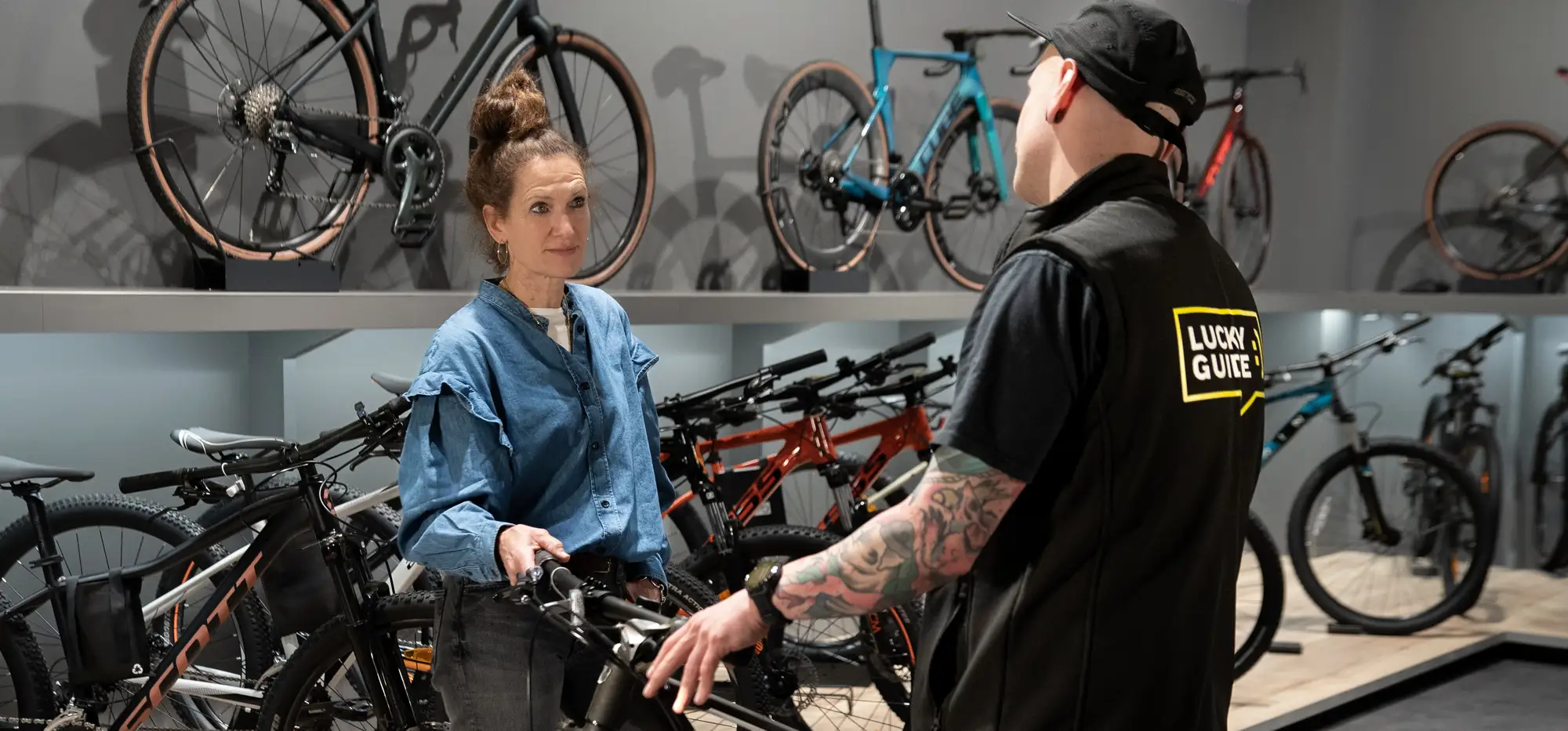 Lucky bike Beratung im Ladengeschäft